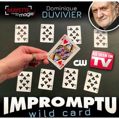 Impromptu Wild Card (Gimmicks) by Dominique Duvivier Playing Card Magia Close Up Illusions Beginner Card Magic and Trick Decks