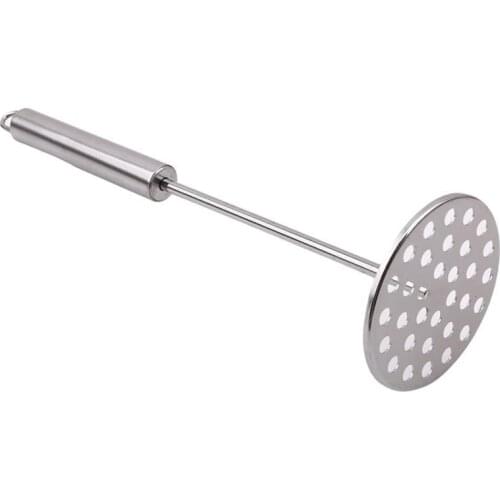 Stainless Steel Potato Masher Solid Color Metal Food Masher Vegetable Masher Ricers Tool Kitchen Accessories Gadgets