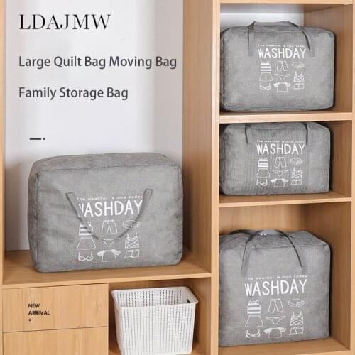 Oversized Fashion Household Items Quilt Clothing Thickened Storage Bag Dust Cover Washable Moving Bag