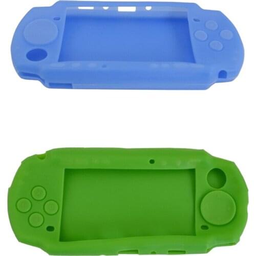 100PCS Soft Silicone Case housing shell Skin Cover For PSP 3000 protective housing Case Cover For PSP3000 free shipping