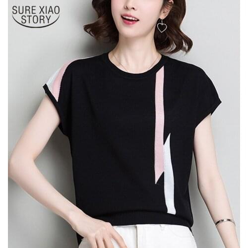 2021 Spring and Summer New Ice Silk Knitted Vest Top Women Clothing White Shirt Thin Bat Sleeve Bottoming Sling Street Wear 9762