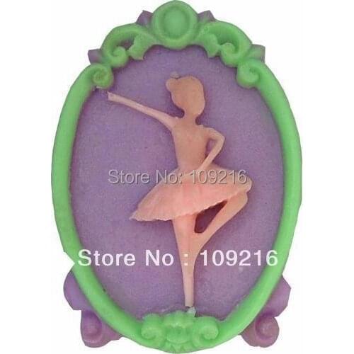 Wholesale!!!1pcs Girl with Dancing Ballet (H0210) Silicone Handmade Soap Mold Crafts DIY Mold