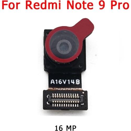 Original Front Camera For Xiaomi Redmi Note 9 Pro Frontal Facing Small Selfie Camera Module Replacement Spare Parts