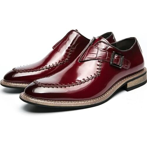 Plus size 38-48 shoes men original hand sewn shiny leather shoes fashion Oxford Shoes tassel party Mocha shoes zapatillas hombre