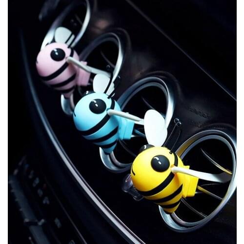 Creative Cute Bee Air Freshener Auto Perfume Diffuser Ventilation Outlet Clip Interior Decor Flavor Car Interior Accessories