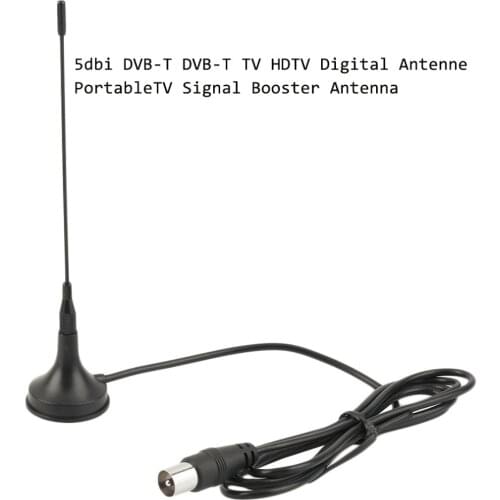 Protable TV Signal Booster Antenna HD Digital TV Antenna 5dbi DVB-T Car Antenna ATSC TV Interior Antennas Amplifier