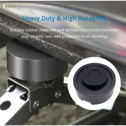 Rubber Lift Jack Stand Pad Slotted Floor Frame Rail Adapter for Pinch Weld Side Pad for BMW Audi Toyota Motorcycle Jack Car Tool