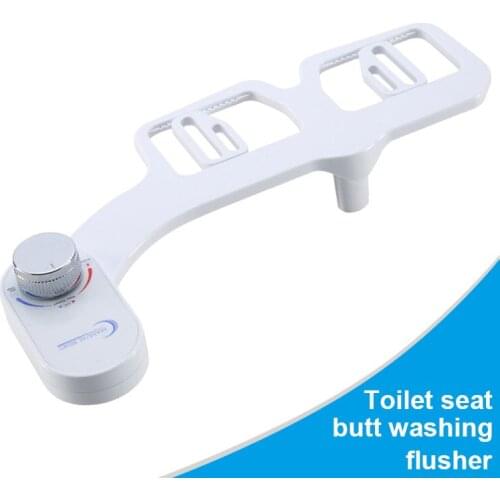 Toilet Seat Bidet Slim Design Sprayer Muslim Shower Single Cold Single Nozzle Fresh Water Ass Cleaning Old/Children and Pregnant