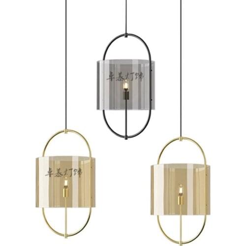 Nordic metal white glass pendant light restaurant living room Restaurant Kitchen Light Suspension Luminaire