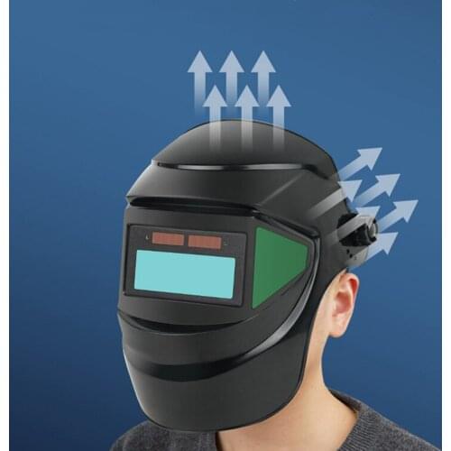 New Welding Helmet Welder Mask Chameleon Large View True Color Solar Power Auto Darkening Welding Mask for Arc Weld Grind Cut