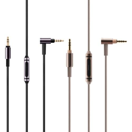 Replacement Silver Cable Remote Mic For -SONY MDR-100ABN 1A MDR-100X MSR7