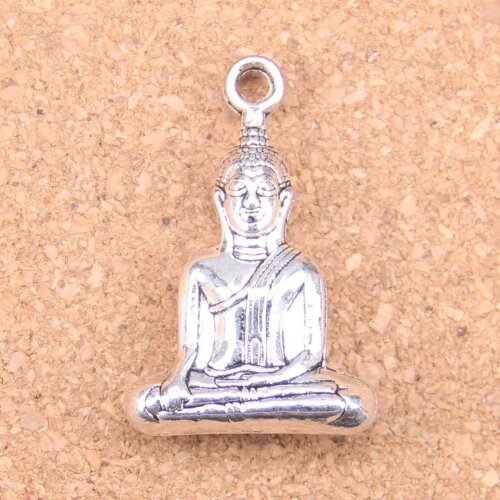 10pcs Charms meditate buddha 35x23mm Antique Pendants,Vintage Tibetan Silver Jewelry,DIY for bracelet necklace