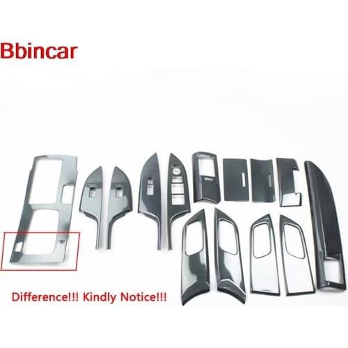 ABS Carbon Fiber Paint Middle Gear Inner Window Switch Air Vent Door Handle Interior Kit Accessories For Honda Accord 9th 2014