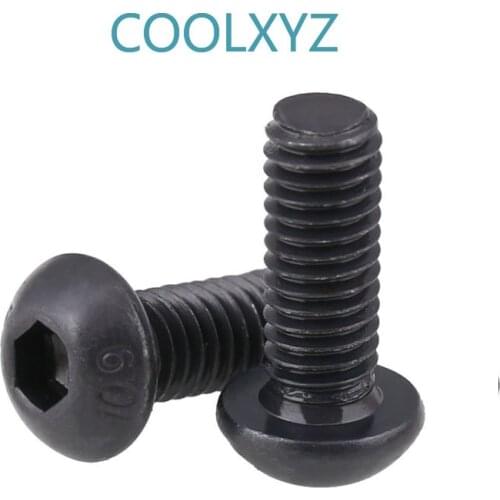 American UNF Round Head Hexagon Screw Pan Head fine thread Bolt 10.9 grade high-strength screws 10 # -32 10Pcs