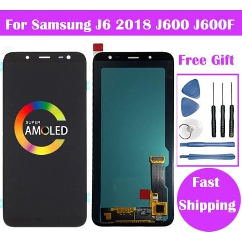 For Samsung Galaxy J6 2018 LCD J600 J600F J600F/DS J600G/DS LCD Display + Touch Screen Digitizer Assembly Adjust Brightness