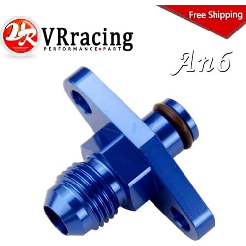 FREE SHPPING Blue AN6 Fuel Rail Pressure Regulator Adapter for NISSAN TOYOTA SUBARU VR-FPA14