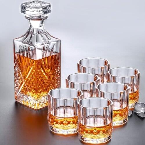 Home Bar Glass Sets Wine Decanter Whiskey Glass Set Drinking Glasses Set Bar Accessories Coqueteleira Whiskey Decanter BD50BS