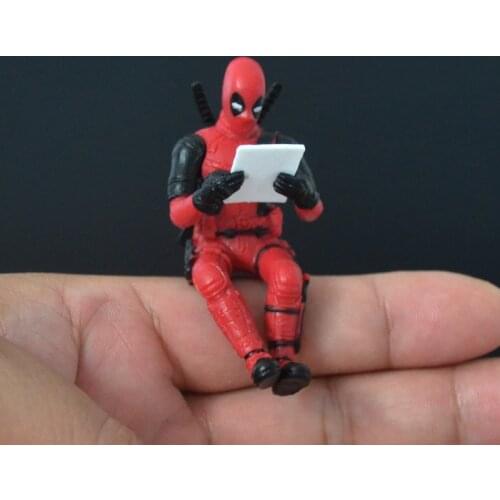 Disney Marvel Deadpool 2 Action Figure Car Interior Posture Model Anime Mini Doll Decoration PVC Collection Figurine Toys model