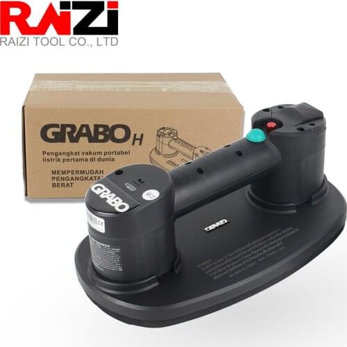 Raizi Grabo Electric Vacuum Suction Cup for Rough Porous and Even Wet Surfaces Tile Slab Lifting Carry Tool Heavy Duty Lifter