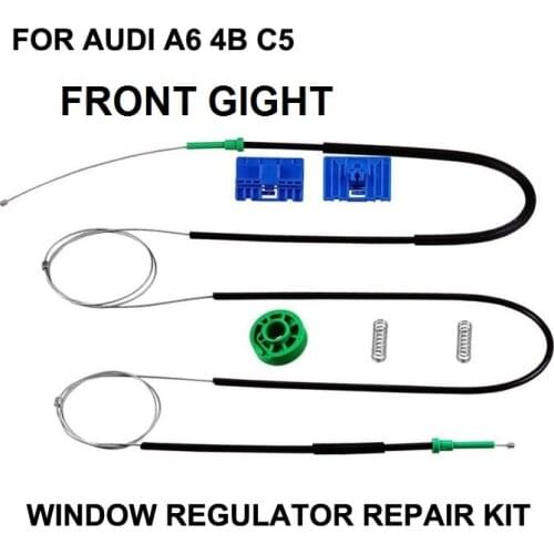 1997-2005 CAR WINDOW CABLE FOR AUDI A6 4B C5 ELECTRIC WINDOW REGULATOR REPAIR KIT FOR A6 AVANT Allroad FRONT RIGHT OE 4B0837462
