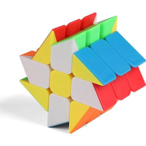 Colorful Windmill Cube Strange Shape 3x3x3 Magic Cube Plastic Twisty Speed Puzzle Toys for Child 3x3x3 Cube Educational Toys