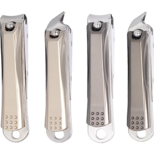 1Pc Portable Nail Clipper Stainless Steel Professional Sharp Fingernail Clippers Toenail Clipper Nail Cutter Sturdy Nail Trimmer