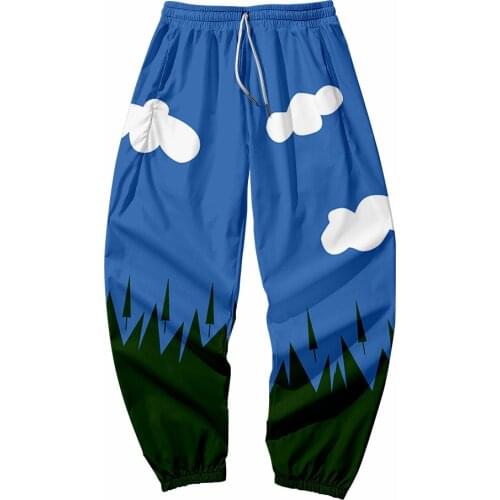 2021 New 3D Print Cloud element Sweatpants Women/Men Fitness Joggers Spring High Street Anime Trousers Casual Pants Sweatpant