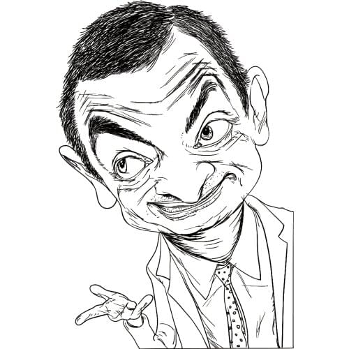 Mr. Beans portrait Transparent Clear Stamps Silicone Seals for DIY scrapbooking photo album Card Making