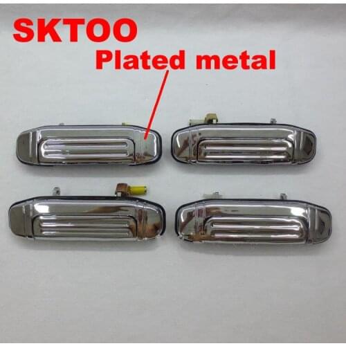 SKTOO chrome car front rear Outer Door Handle, door knob for Mitsubishi Pajero V31 V32 V33 V43 V46 CFA6470 CFA6473 CFA2030