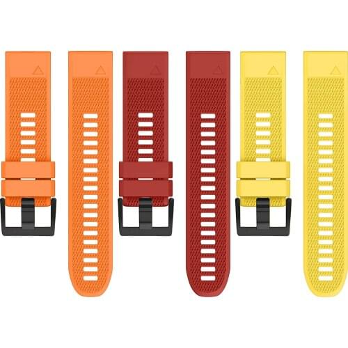 EiEuuk Soft Silicone Watchbands Replacement for Instinct/Fenix 6/Fenix 6 Pro/Forerunner 935/945/Fenix 5 Plus Smartwatch