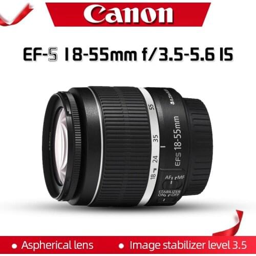 Canon EF-S 18-55mm f/3.5-5.6 IS anti shake standard zoom lens is suitable for portrait scenery and street view photography