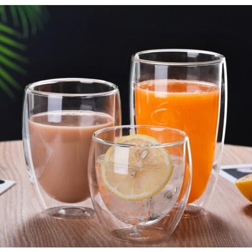 Glass Mugs Double Wall Glass Mug, Bear Cat Dog Animal Double-layer Glass Mug Coffee Cup, Christmas Mug Gift ,Cute Milk Cup