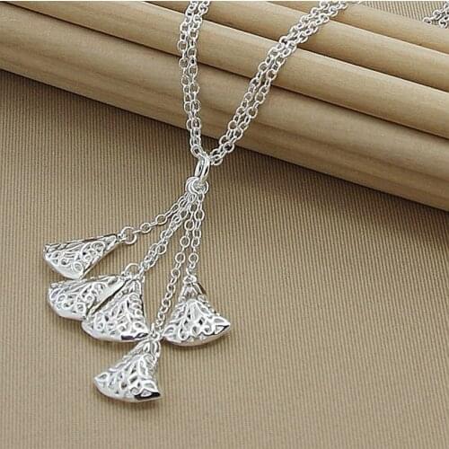 New Arrival Personality Necklace 925 Sterling Silver Fashion Elegant Heart Chain Necklace Fine Jewelry