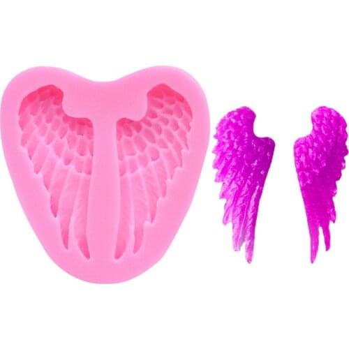 1PCS New Wings Angel Wings Wing Shape Liquid Food Silicone Mold Angel Wing Jewelry Pendant