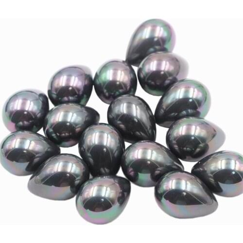 2pcs Multi Natural Shell Pearl Teardrop Half Drilled Hole fit DIY Earrings Pendant Beads Semi-finished Drop Jewelry Finding A904