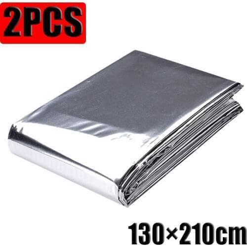 2PCS Silver Plant Hydroponic Highly Reflective Film Grow Light Accessories Greenhouse Reflectance Coating Plant Covers130×210cm