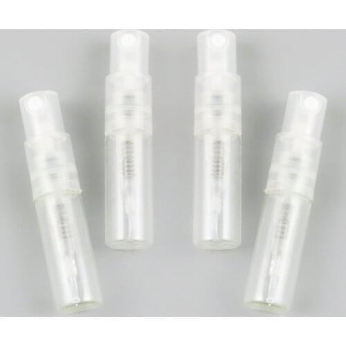 360pcs x 2ml Transparent Travel Portable Glass Perfume Bottle 2cc Clear Empty Refillable Mini Glass Vials With Mist Sprayer