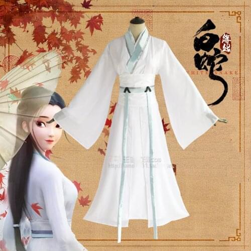 Anime White Snake Xu Xuan Couple Cosplay Costumes Cos Chinese Love Story Bai SuZhen Cos halloween costume for men women adult