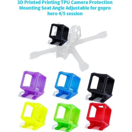 TPU 3D Printed Camera Mount Holder Printing 30 iX5 V3 XL V3 V4 For Gopro Hero 4 5 Session RC FPV Racing Drone Accessories