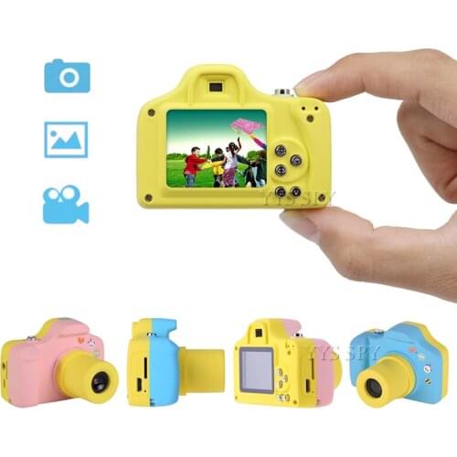 Kids Mini Cute LSR Camera Digital HD Video Photography Cartoon Camcorder Educational Micro Toys Cam For Children Birthday Gift