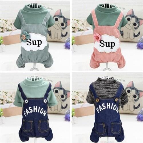 Pet Dog Jumpsuit Pajama for Small Dogs Yorkshire Terrier Pajamas Overalls Puppy Cat Clothes Clothing pyjama