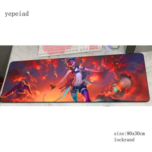 Jinx mouse pad Kawaii Computer mat 900x300x3mm gaming mousepad large wrist rest padmouse keyboard games pc gamer desk