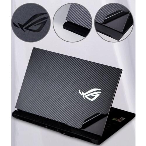 KH Carbon fiber Laptop Sticker Skin Cover Protector for Asus ROG Strix G15 G533 2021 model 15.6-inch