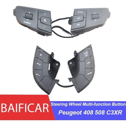 Baificar Brand New Genuine Steering Wheel Multi-function Button Key Switch For Peugeot 408 508 C3XR