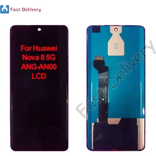Original For Huawei Nova 8 5G ANG-AN00 LCD Display Touch Panel Screen Digitizer Assembly Replacement Accessory Parts 100% Tested