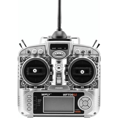 WFLY WFT09SII 2.4GHz 9CH Transmitter Remote Control With WFR09S Receiver For RC Airplane Helicopter Glider Car Boat