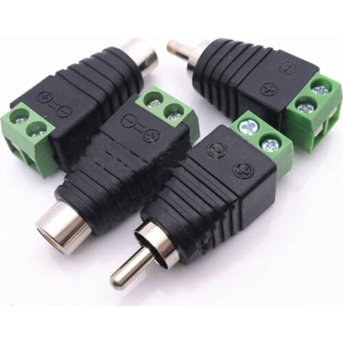 RCA Male Plug& Female jack to AV Terminal Video AV Connector