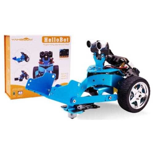 DIY Hellobot programming robot Microbit maker education kit Micro:bit smart car RC robot toy