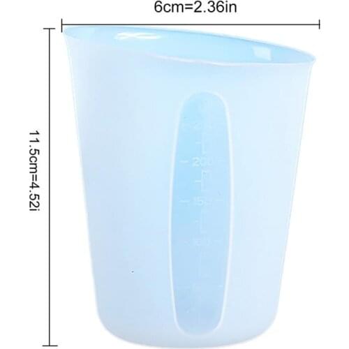 250ML Silicone Measuring Cup Precise Measuring Cup Mold Resin Casting Mold Milk Water Scale Crystal Glue Measuring Cup