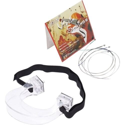 V60 Moderate Violin String GDAE Common Size & 1/2 4/4 Violin Bow Straighten Collimator Corrector Tool Guide